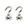 5 Pcs Magnetic Hooks Strong Magnet Holder Suction Wall Holder Support Hardware Magnetic Tools Silver Metal Hooks for Home (Color: SNE16(5pcs))