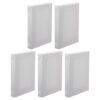 5pcs Mini Oil Painting Frame for DIY Arts, White Wooden Canvas Boards