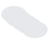 5 Pcs Oval Cotton Painting Board for Students and Hobbyists White
