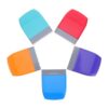 5pcs Teacher Comment Stamp Rectangular Plastic Motivational Grading