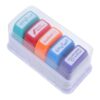 5pcs Teacher Grading Stamp, Self-Inking Plastic Rectangular