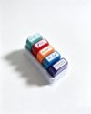 5Pcs Teacher Stamps Set Rubber Stamp for Grading Classroom Teacher Self-Inking Stamper Portable Stamp for School Homework Correction