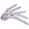 5pcs Velour Clothes Hangers for Women, Smooth Surface, Iron