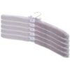 5pcs Velour Clothes Hangers with No Shoulder Wardrobe Organizers