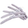 5pcs Velour Padded Hangers for Wardrobe Organizing
