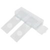5 Pieces Reusable Double Concave Blank Glass Slides for Biological Microscope Laboratorial Consumables for Liquid Specimen Microscope Accessories