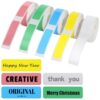 5 Rolls Label Maker Tape, 800 PCS Self Adhesive Thermal Label Stickers, Waterproof Colorful Label Print Paper, 160 Labels per Roll, Compatible with D11 D10 Label Makers
