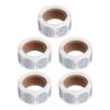5 Rolls Shiny Holographic Round Thank You Stickers