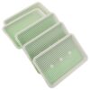 5 Sets Seed Starting Tray with Drainage Holes, Stackable Plastic Set
