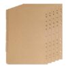 5 Sheets A4 11-Ring Binder Dividers with 5 Tabs, 11-Hole Notebook Index Dividers, Versatile Index Page Tab Cards for Notes Journals Menus Scrapbooks Planners Office Home Files Organizer