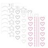 5 Sheets Self Adhesive Face Gems, Rhinestones Pearl for Eye Hair Body Nail