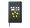 5 star bitch Hardcover Journal, Black