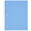 5 Subject Spiral Notebook 200 Sheet College Ruled, Sky Blue