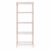 5 Tier Adjustable Iron Wire Shelving Rack, Rose Gold