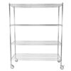 5 Tier Heavy Duty Steel Storage Rack with Wheels