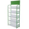 5 Tier Metal Retail Candy Display Rack with Signboard for Pantry