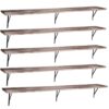 5 Tier Wall Mounted Hanging Shelf Floating Book Shelf