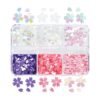 6-Grid Boxed 2022 Net Red White Petal Sequins Japanese Manicure Polarized Sequins Supplies Petal for Nails
