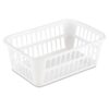 (6-pack) Multi-functional Plastic Storage Basket, White