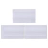 600pcs White Double Sided Ruled Index Cards for Study Flashcards