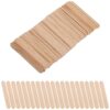 600pcs Wooden Ice Pop Sticks for Crafts, Smooth Rounded Edges