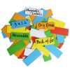 60 Dry Erase Magnetic Labels: 3"x1.2" Blank Name Plates, Name Tags, Strips Magnets - Perfect for Home, Office, School Organization