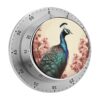 60 Minute Peacock Magnetic Kitchen Timer with Loud Alarm