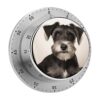 60 Minute Schnauzer Dog Magnetic Kitchen Timer with Loud Alarm