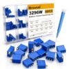 60PCS 3296W Multiturn Trimmer Potentiometer Kit, 100Ω-500KΩ