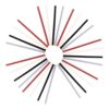 60Pcs Colored Glitter Hot Melt Glue Sticks Mini 4mm x 60mm for DIY Crafts Strong Adhesion Sparkling Effect