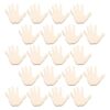 60pcs Hand Shaped Unfinished Wood Plaque for DIY Painting
