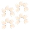 60pcs Hand Shaped Wooden Hanging Plaque Blank for DIY Painting Decor