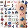 60Pcs Off Campus Temporary Tattoos - 2 inche Hockey Romance Lovers Fans Hannah Garrett Waterproof Fake Tattoo Stickers Supplies for Party Favors Adult Boy Girl Christmas