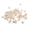 60 Pcs Round Wood Thumb Tacks Medium Decorative Pushpins for Cork Board
