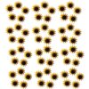 60pcs Sunflower Thumb Tacks Plastic Iron Decorative Pins