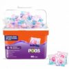 60 Pods 5-in-1 Dissolvable Magic Laundry Pods | Tough Stain Fighter for Top & Front Load Machines | Floral Aroma | Eco-Friendly | 1 Pod = 1 Wash for 5-7kg Loads (60 PODSS)