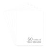 60Sheets 9 x 12 White Cardstock Paper, Thick Card stock, Large Construction Paper (250gsm/90lb)