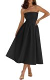 CARACILIA Semi Formal Midi Dress