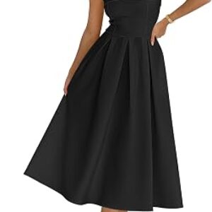 CARACILIA Semi Formal Midi Dress