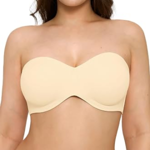 Popilush Strapless Unlined Underwire Bra