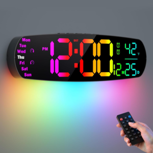 ANALOI Large Digital Wall Clock for Classroom, 14.4 inch Large Display