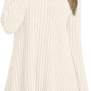 JUSTFASHIONNOW Womens Mock Turtleneck Tunic Sweater Fall Long Sleeve Shirts