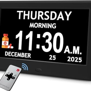FLYRUIT 7Inch Large Display Digital Clock