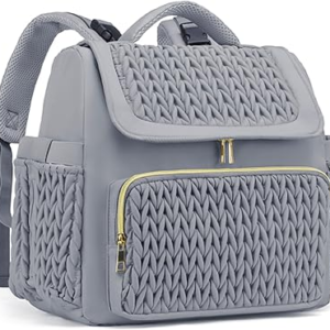 Awanhe Diaper Bag Backpack, Baby Bag with Changing Pad, Travel Waterproof Diaper Bag Tote, Newborn Essentials Must Haves, Luxury baby shower gifts for boys & Girls, Grey