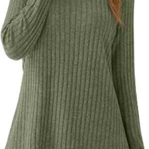 JUSTFASHIONNOW Womens Long Sleeve Tunic Sweater Tops