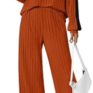 JUSTFASHIONNOW Womens 2 Piece Sweatsuits Sets Half Zip Outfits Lounge Sets