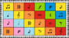 ABCarpet Classroom Rug with Music Note, Colorful Classroom Carpet