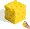 Cheese Squishy,Butter Squishy,Slow Rising Realistic Bread Squishies with Butter Scent,Soft Stretchy Squeeze Toy, Stress Relief Fidget for Focus, Novelty Squeeze Ball for Office Desk