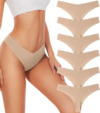 HELLOPOPGO 6Pack Women Seamless Underwear