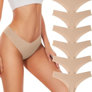 HELLOPOPGO 6Pack Women Seamless Underwear